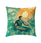 Tropical Surf Dreams Outdoor Pillow Dive Into Beachy Comfort - Beyond T-shirts